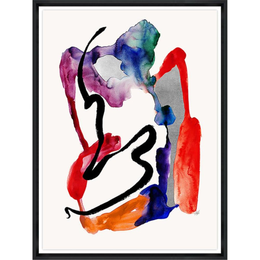"ROJO CORAZON" GLASS FRAMED ART SERIES