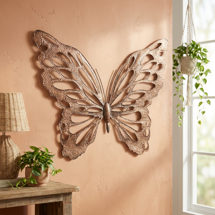 COPPER BUTTERFLY WALL DECOR