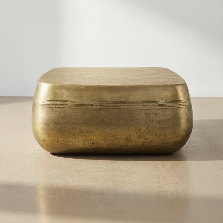 SAGUARO AGED BRASS ALUMINUM COFFEE TABLE