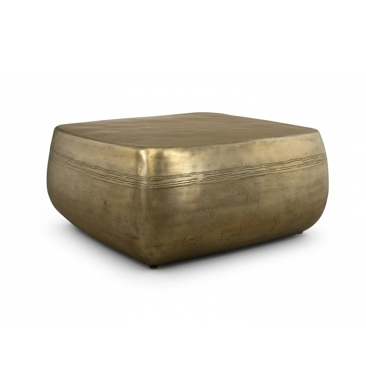 SAGUARO AGED BRASS ALUMINUM COFFEE TABLE