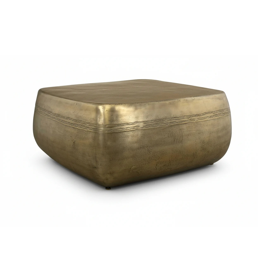 SAGUARO AGED BRASS ALUMINUM COFFEE TABLE