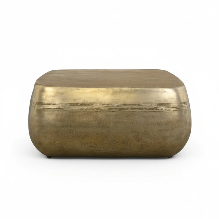 SAGUARO AGED BRASS ALUMINUM COFFEE TABLE