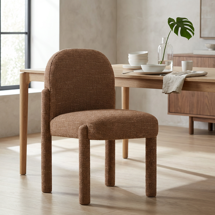 SANS DINING CHAIR: CLAY TWEED