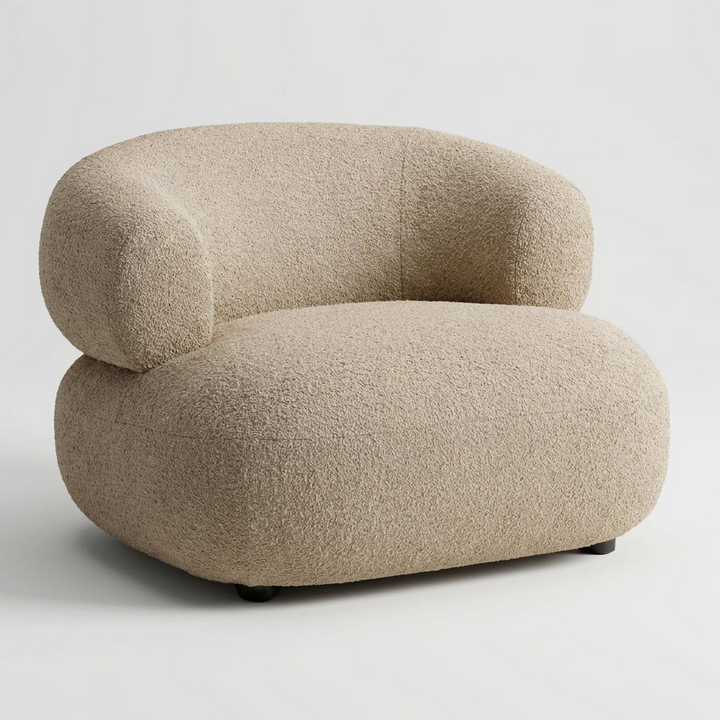 SANTA CRUZ CAMEL BOUCLE ARMCHAIR