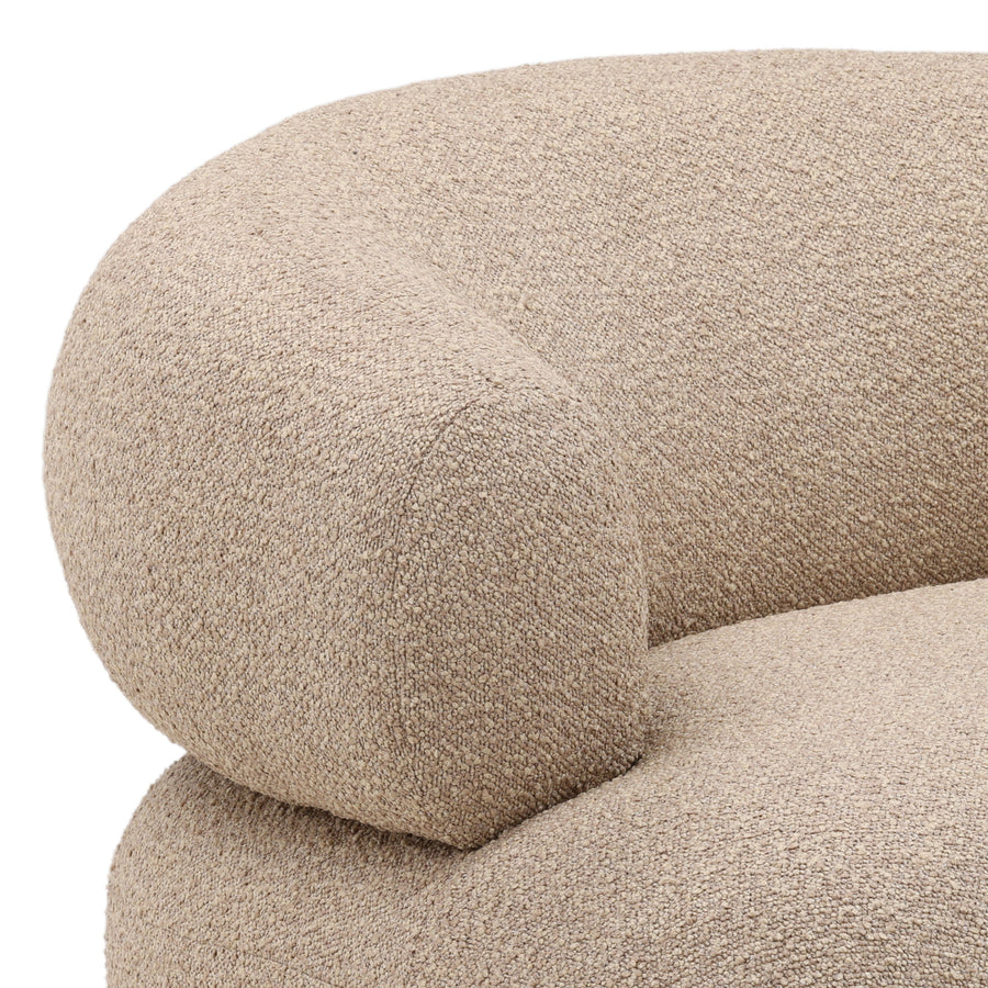 SANTA CRUZ CAMEL BOUCLE ARMCHAIR