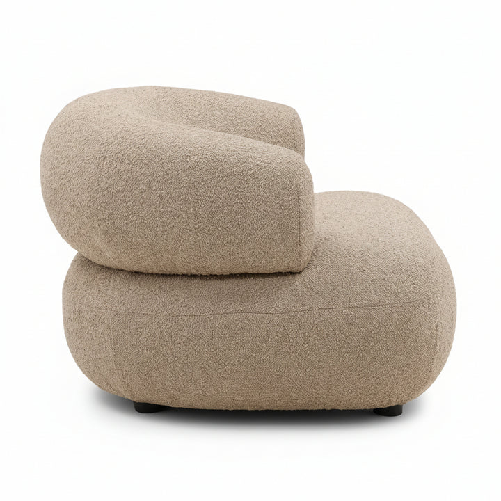 SANTA CRUZ CAMEL BOUCLE ARMCHAIR