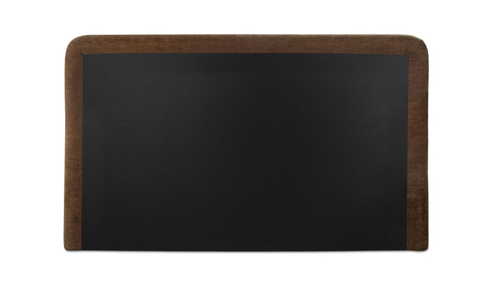 SIMON UPHOLSTERED STORAGE BED: BROWN