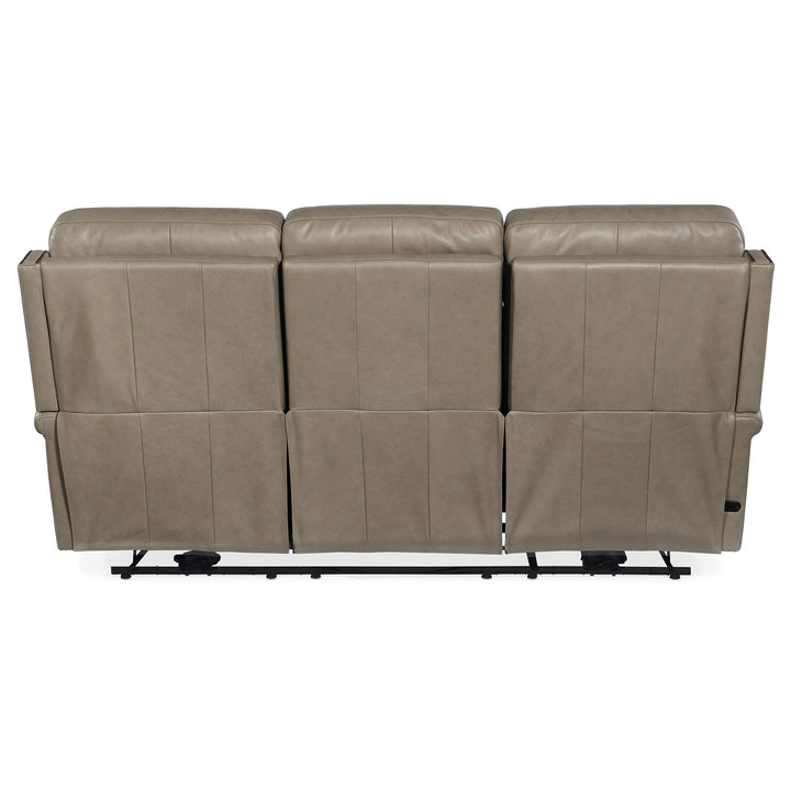 VAUGHN ZERO GRAVITY SOFA WITH POWER HEADREST - GREY - BACK VIEW