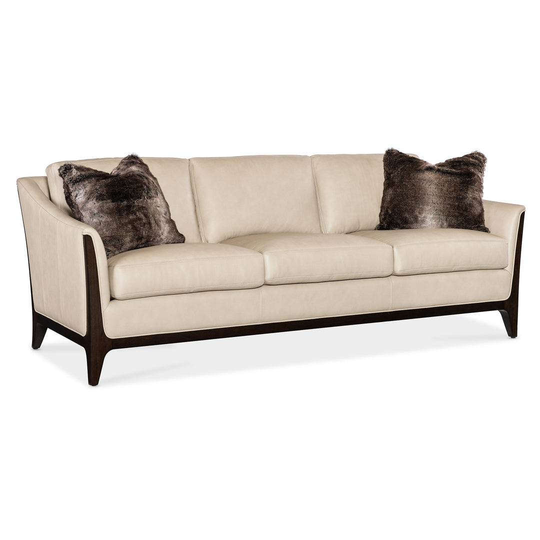 SOPHIA LIVING ROOM SOFA - BEIGE - FRONT VIEW