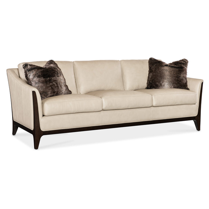 SOPHIA LIVING ROOM SOFA - BEIGE - FRONT VIEW