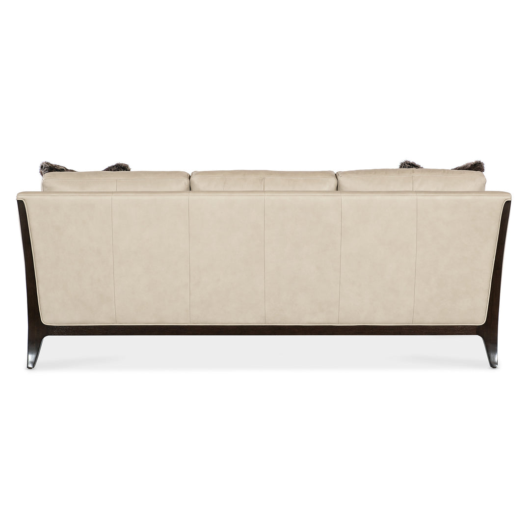 SOPHIA LIVING ROOM SOFA - BEIGE - BACK VIEW