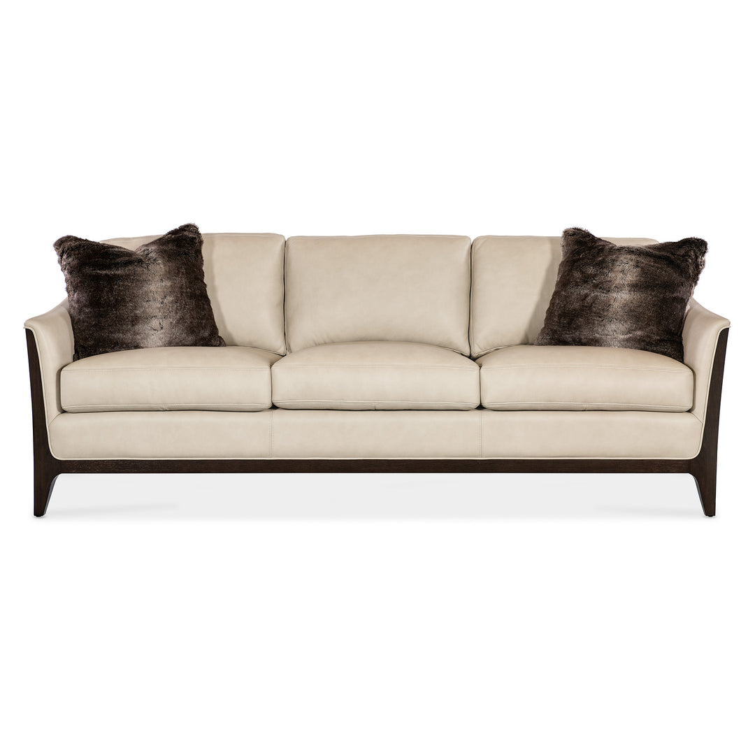 SOPHIA LIVING ROOM SOFA - BEIGE - FRONT VIEW