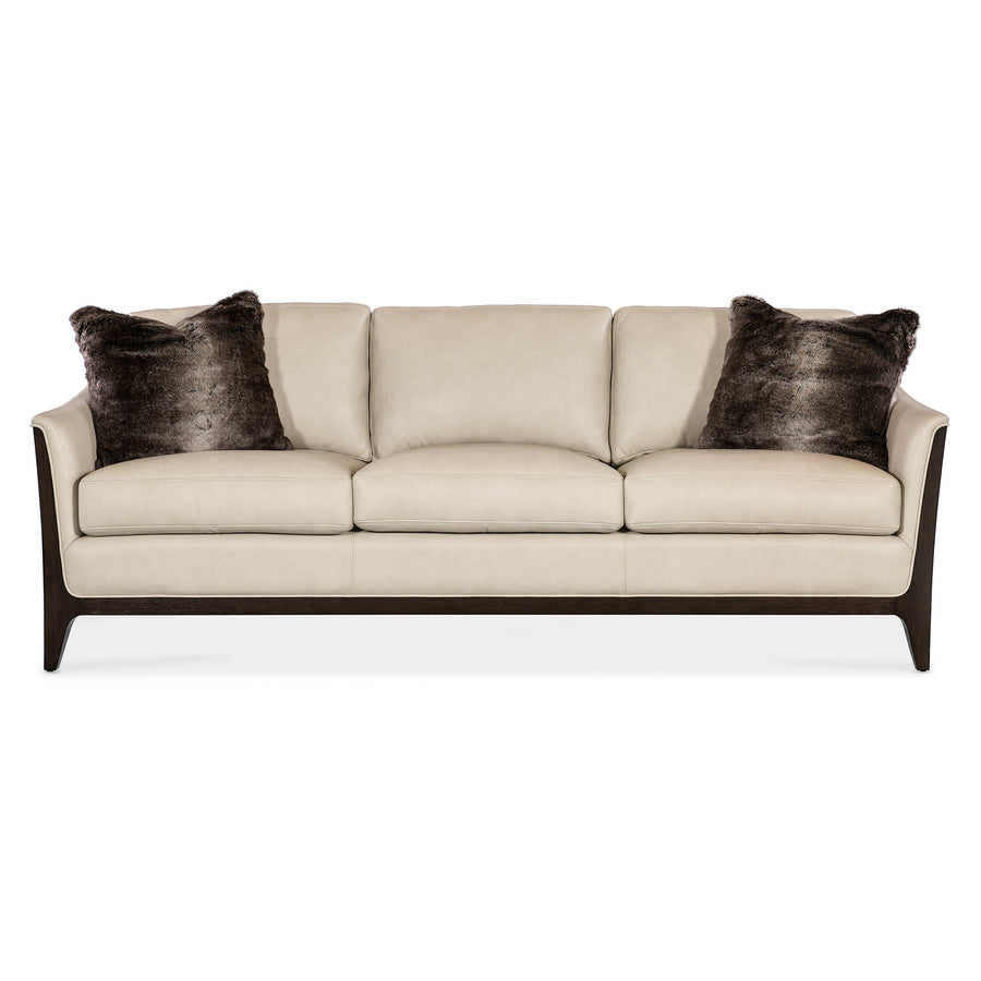 SOPHIA LIVING ROOM SOFA - BEIGE - FRONT VIEW