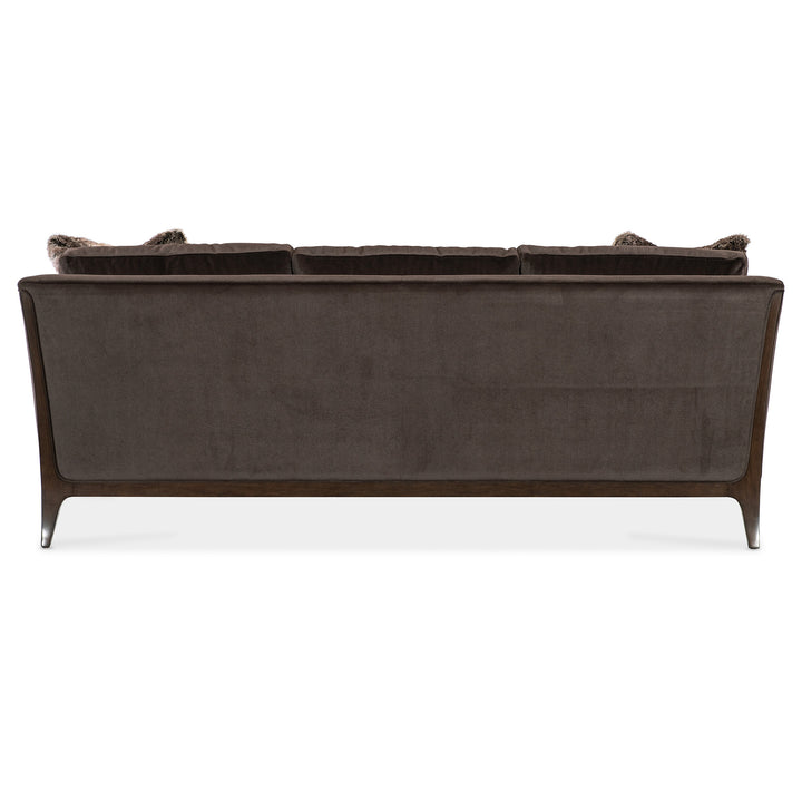 SOPHIA LIVING ROOM SOFA - BROWN - BACK VIEW