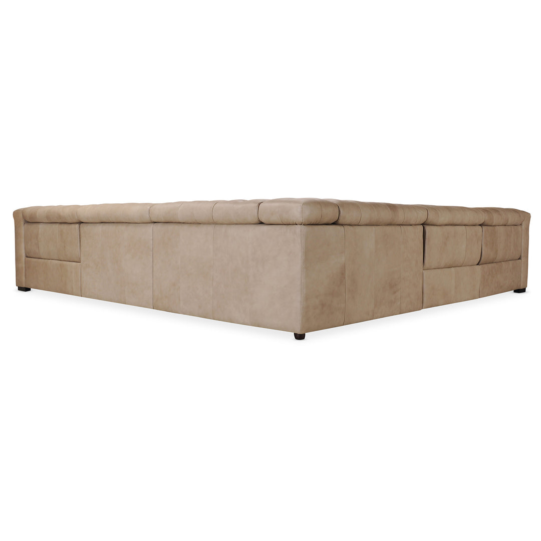 SAVION GRANDIER 5-PIECE POWER HR SECTIONAL WITH 2 POWER RECLINE - BACK VIEW