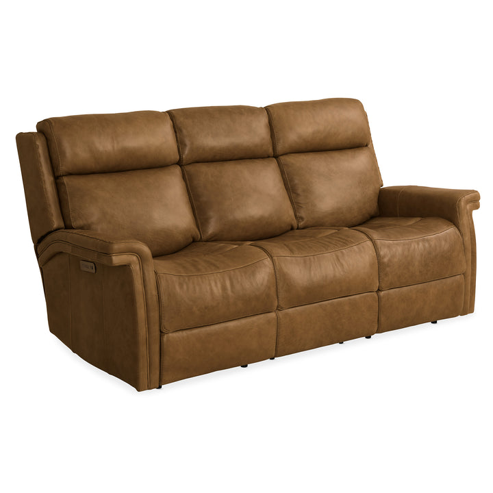 POISE POWER RECLINER SOFA WITH POWER HEADREST - FRONT VIEW