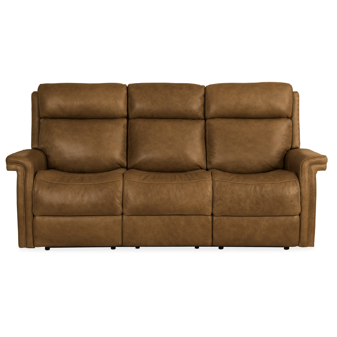 POISE POWER RECLINER SOFA WITH POWER HEADREST - FRONT VIEW