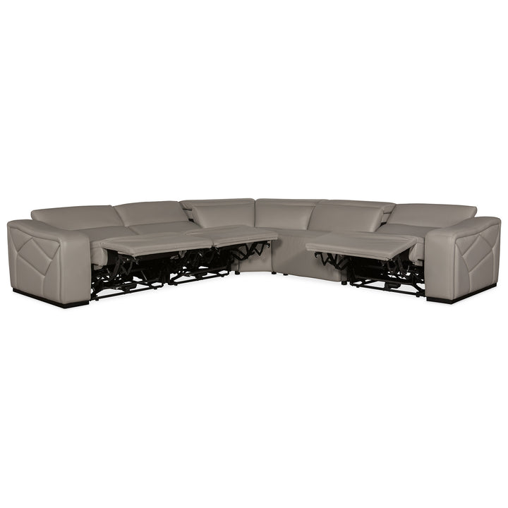 OPAL 5 PIECE SECTIONAL WITH 2 POWER RECLINERS AND POWER HEADREST - RECLINER VIEW