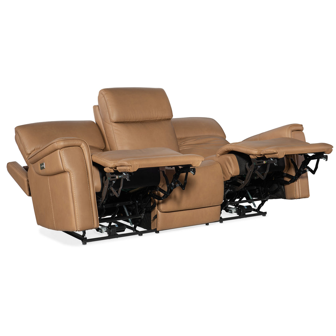 LYRA ZERO GRAVITY POWER SOFA WITH POWER HEADREST - BROWN - RECLINER VIEW