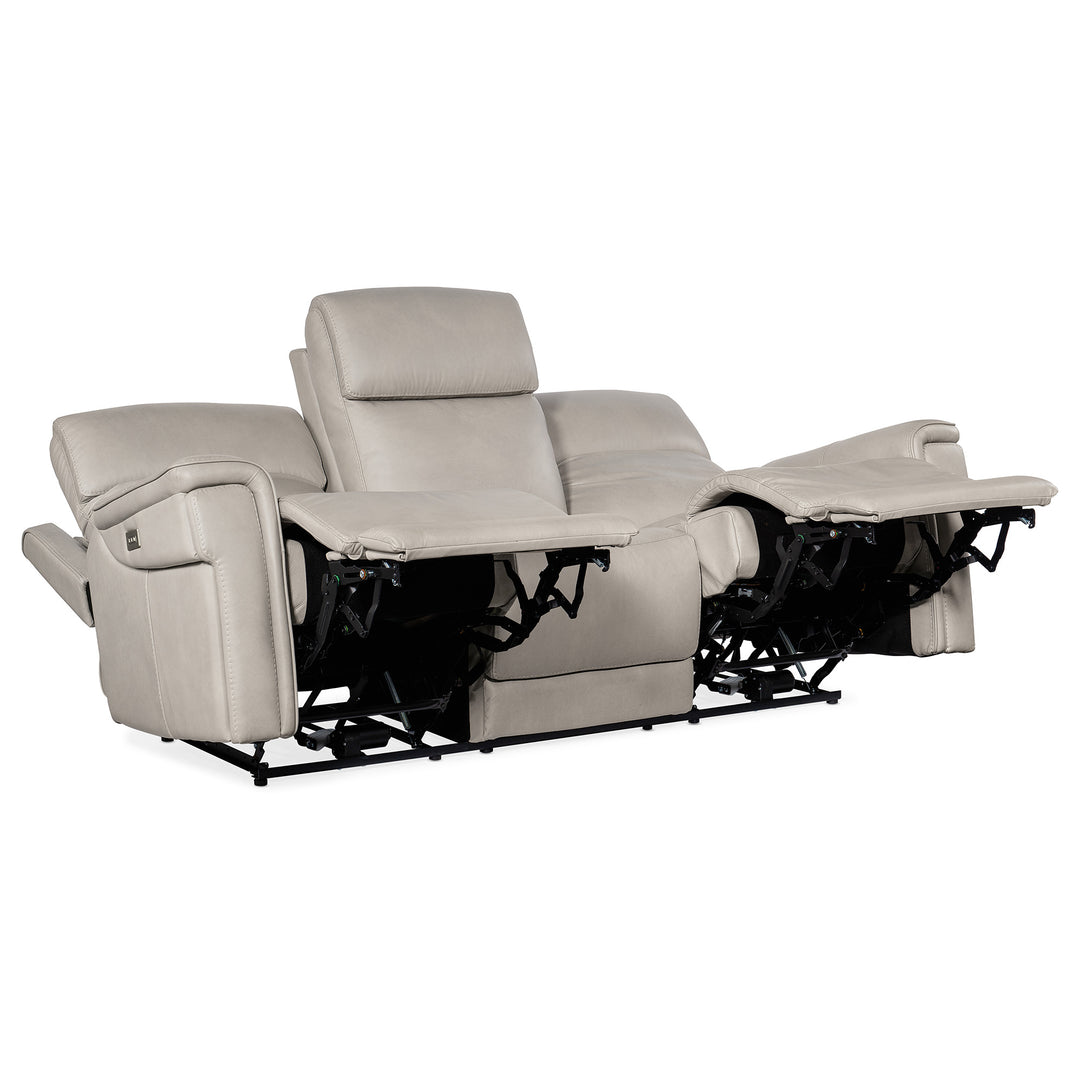 LYRA ZERO GRAVITY POWER SOFA WITH POWER HEADREST - GREY - RECLINER VIEW