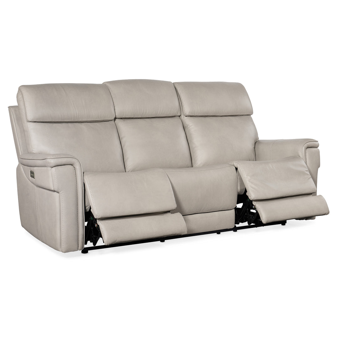 LYRA ZERO GRAVITY POWER SOFA WITH POWER HEADREST - GREY - RECLINER VIEW