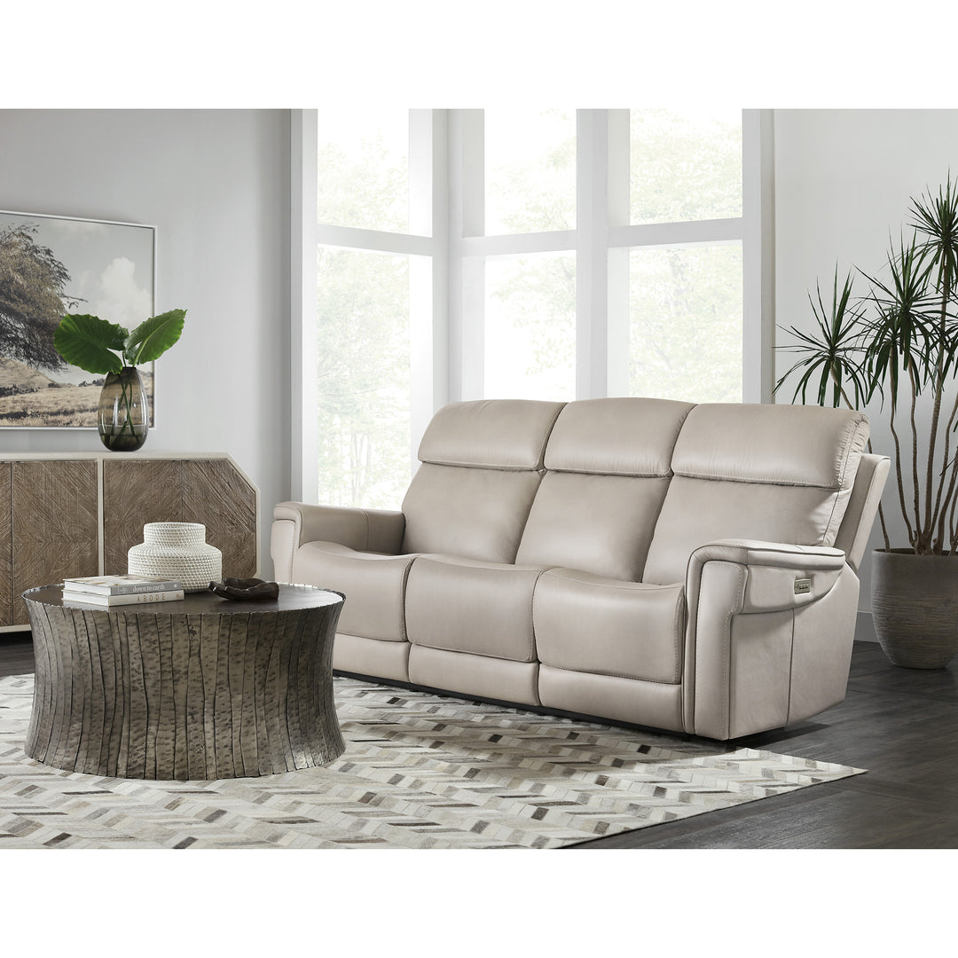 LYRA ZERO GRAVITY POWER SOFA WITH POWER HEADREST - GREY - SIDE VIEW