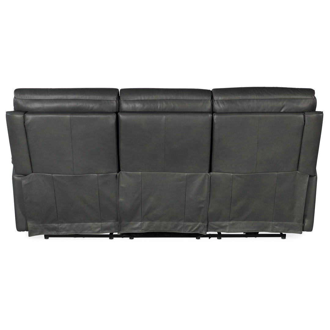 LYRA ZERO GRAVITY POWER SOFA WITH POWER HEADREST - DARK GREY - BACK VIEW