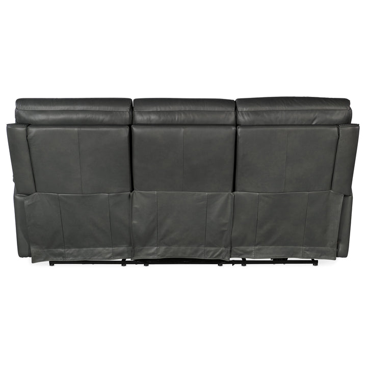 LYRA ZERO GRAVITY POWER SOFA WITH POWER HEADREST - DARK GREY - BACK VIEW