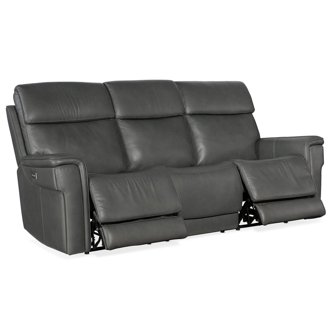 LYRA ZERO GRAVITY POWER SOFA WITH POWER HEADREST - DARK GREY - RECLINER VIEW