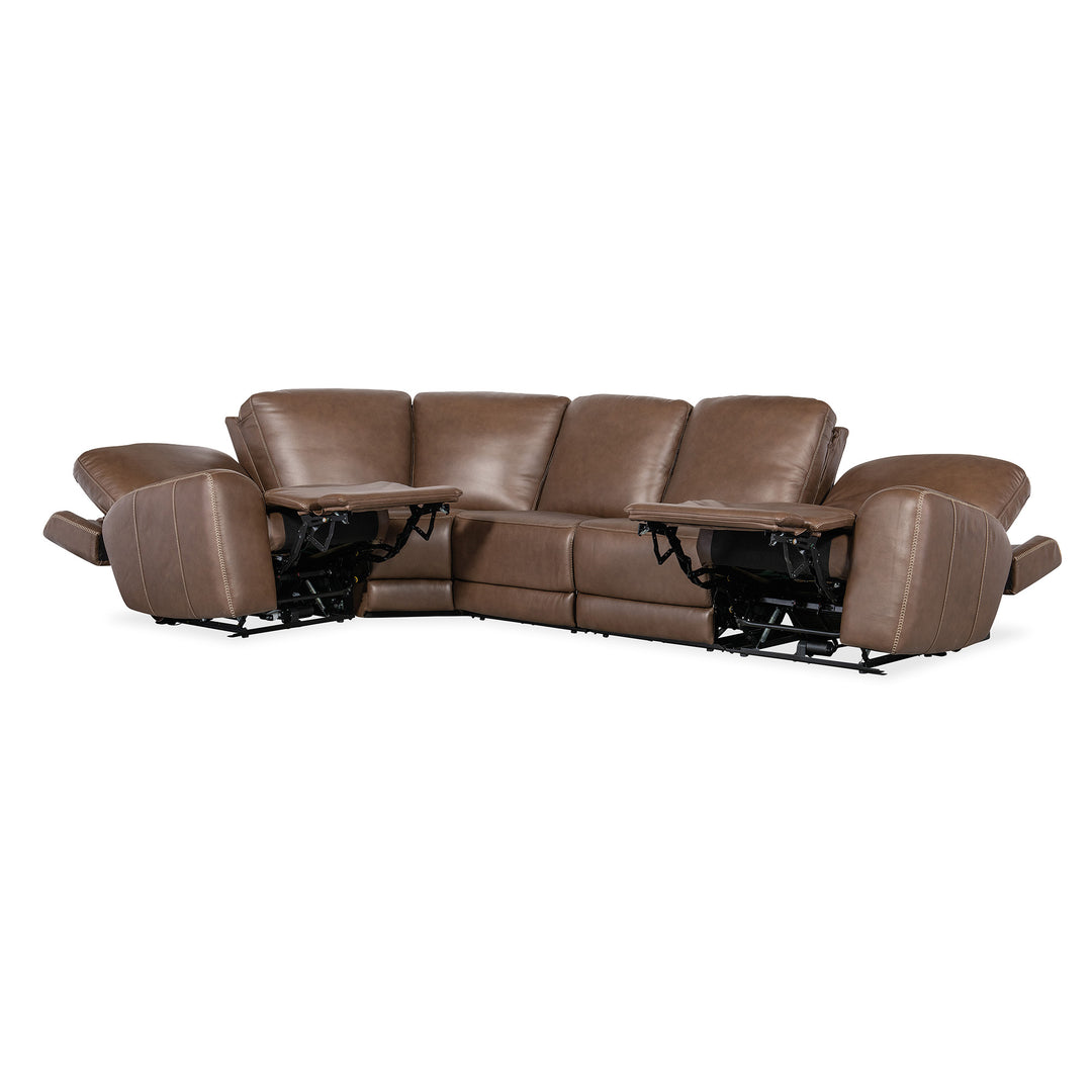 TORRES 5 PIECE ZERO GRAVITY SECTIONAL SOFA - RECLINER VIEW