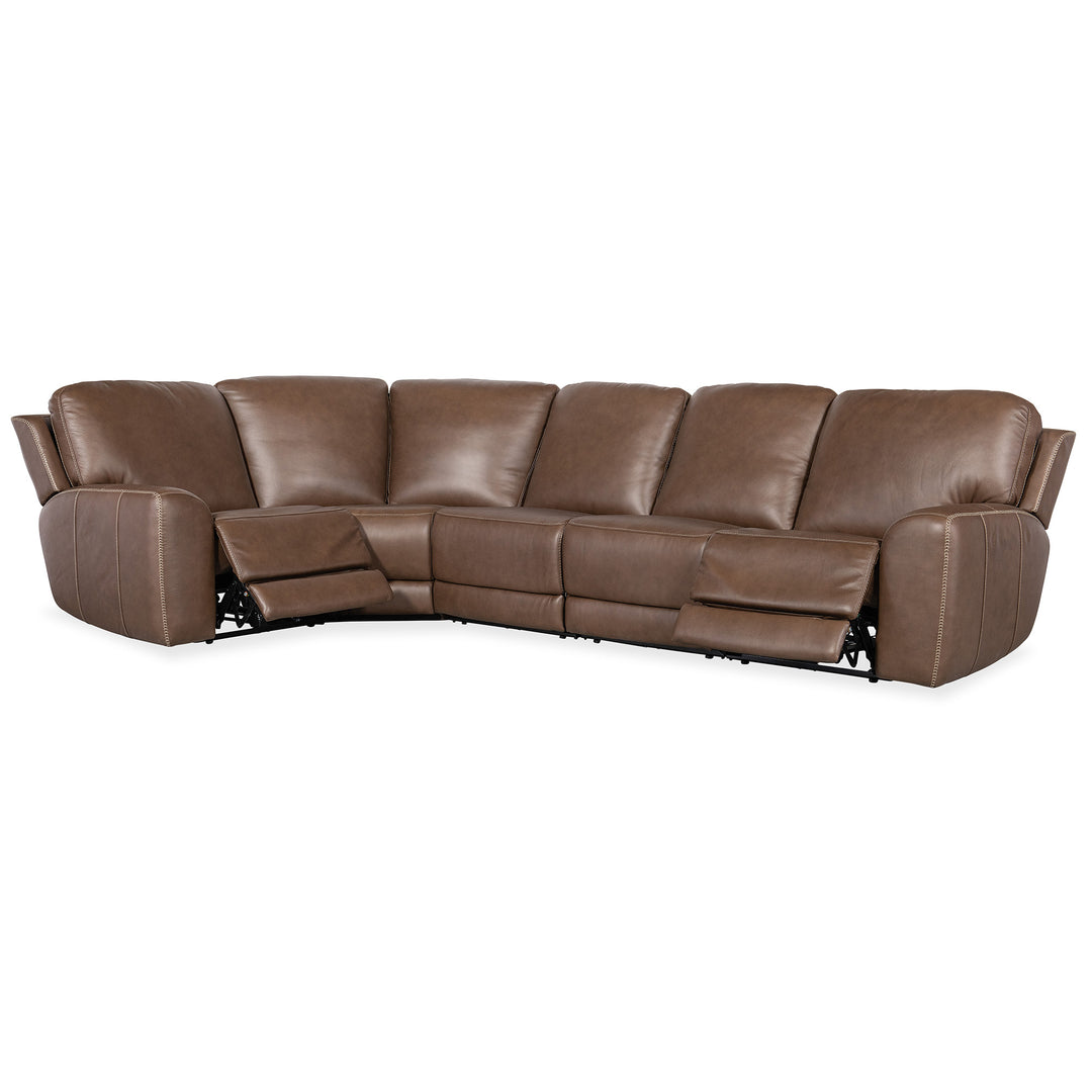 TORRES 5 PIECE ZERO GRAVITY SECTIONAL SOFA - RECLINER VIEW