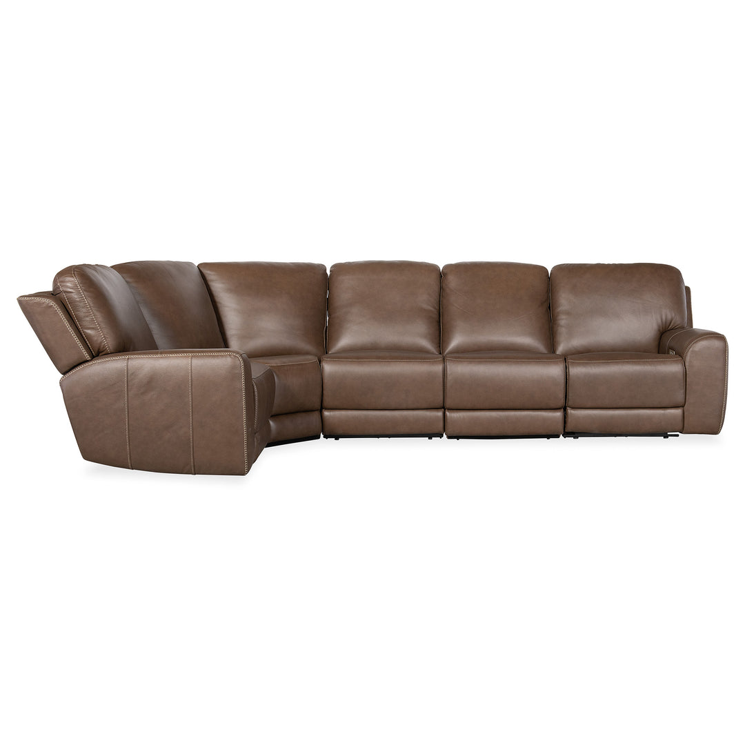 TORRES 5 PIECE ZERO GRAVITY SECTIONAL SOFA - SIDE VIEW