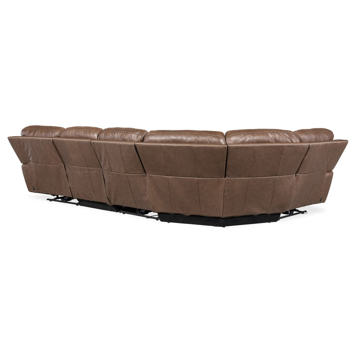 TORRES 5 PIECE ZERO GRAVITY SECTIONAL SOFA - BACK VIEW