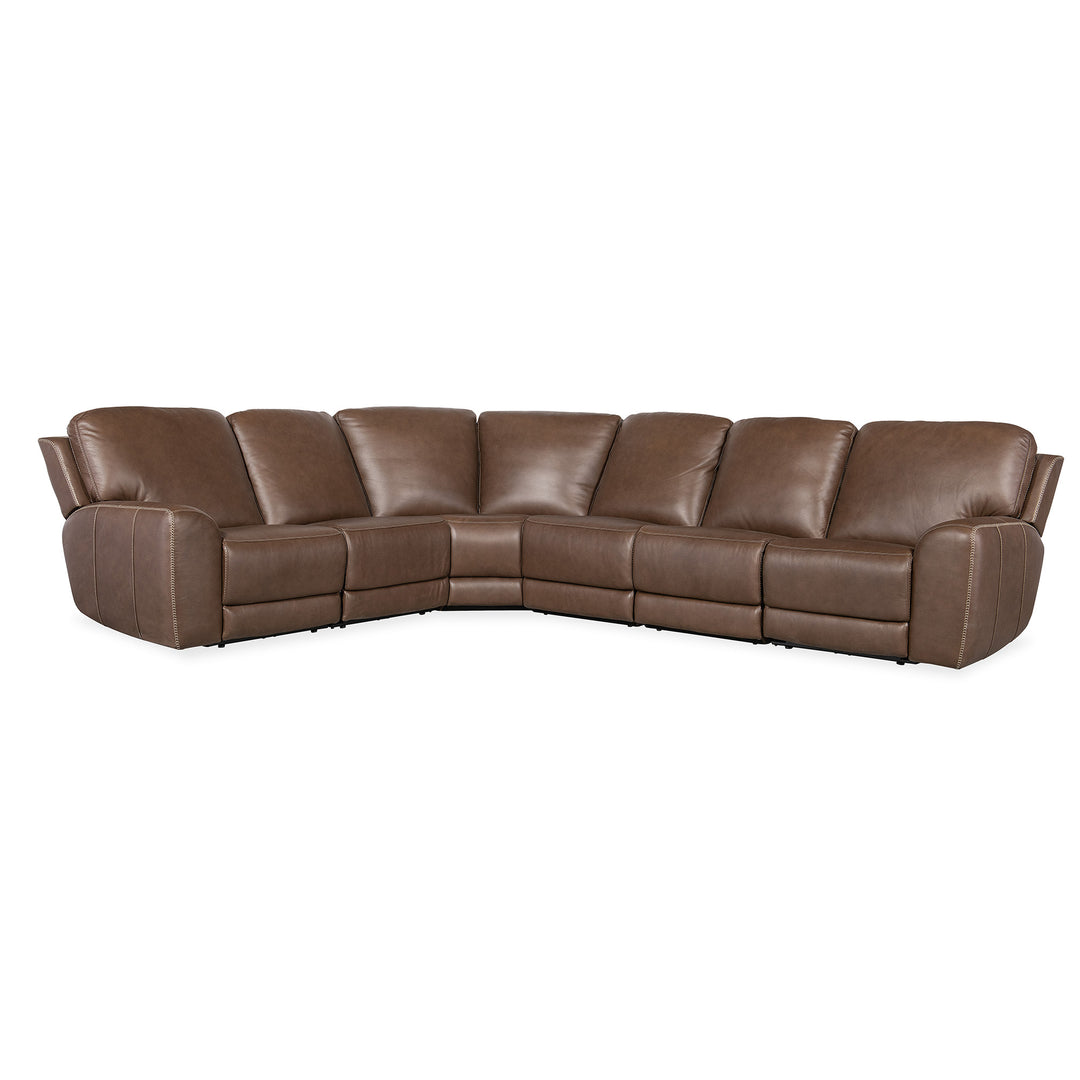 TORRES 6 PIECE ZERO GRAVITY SECTIONAL SOFA - FRONT VIEW