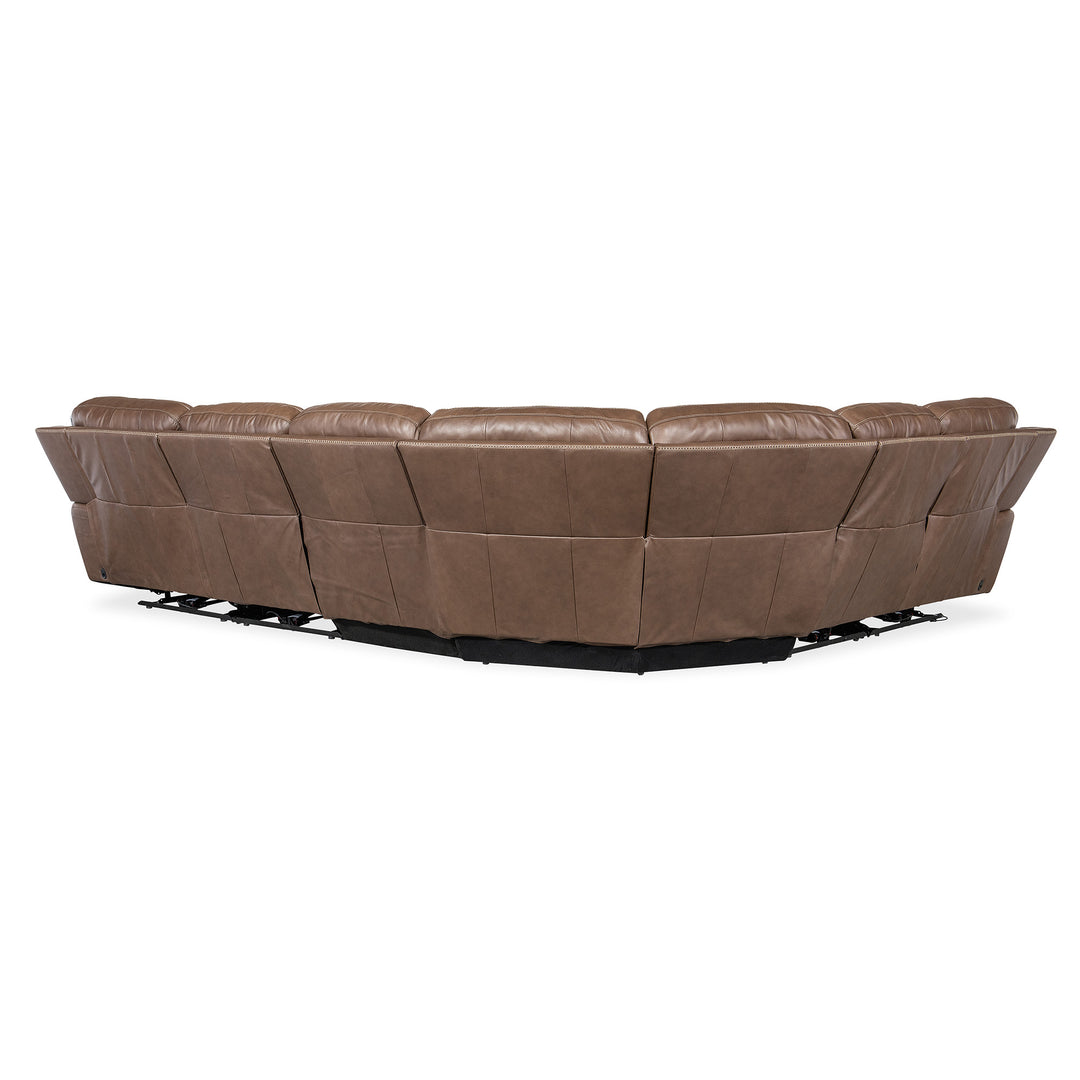 TORRES 6 PIECE ZERO GRAVITY SECTIONAL SOFA - BACK VIEW