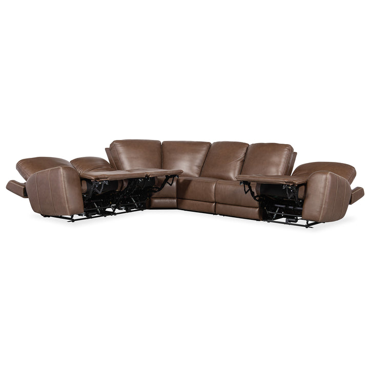 TORRES 6 PIECE ZERO GRAVITY SECTIONAL SOFA - RECLINER VIEW