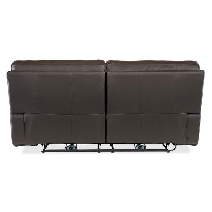 KRAMER ZERO GRAVITY PWR SOFA WITH PWR HEADREST - BROWN - BACK VIEW