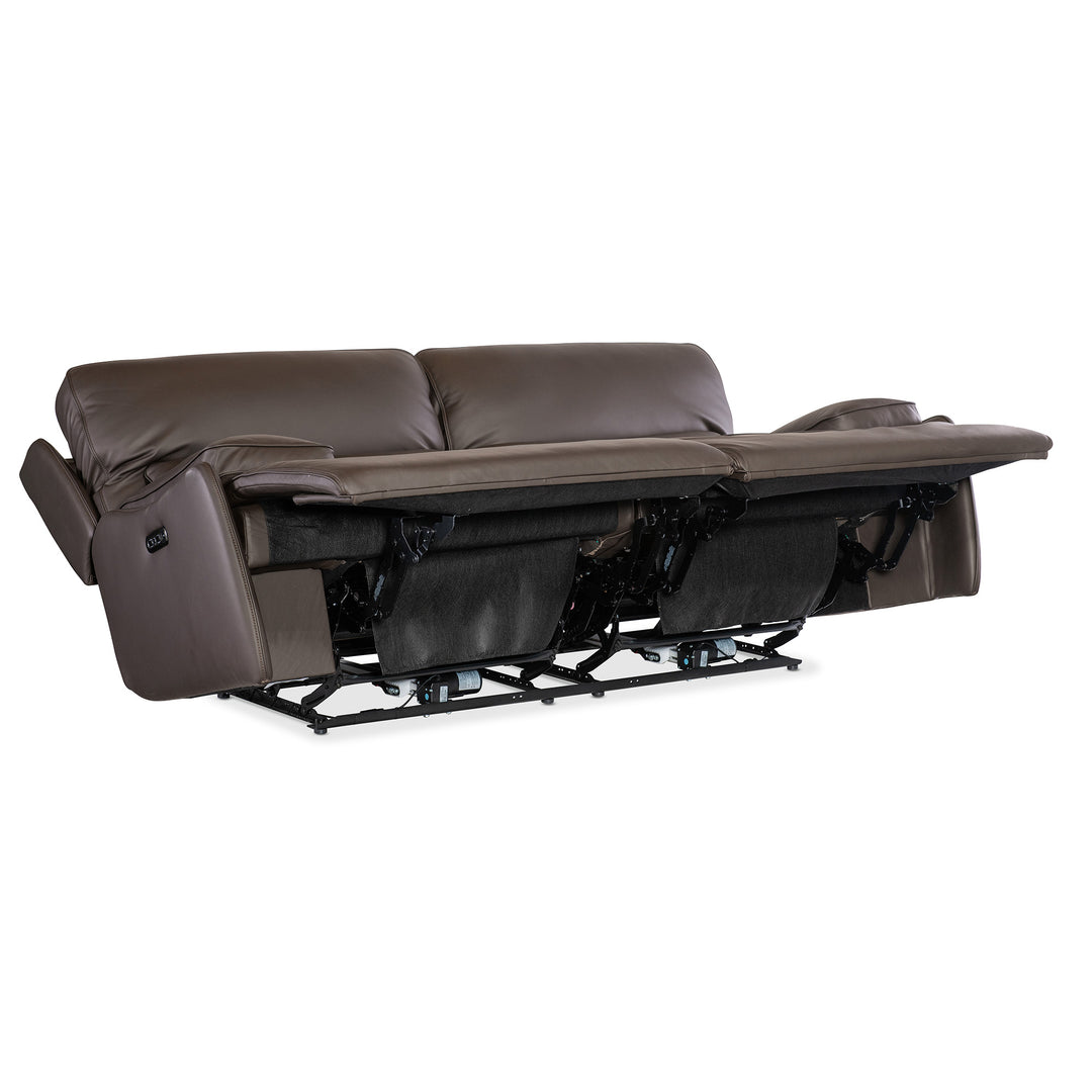 KRAMER ZERO GRAVITY PWR SOFA WITH PWR HEADREST - BROWN - RECLINER VIEW