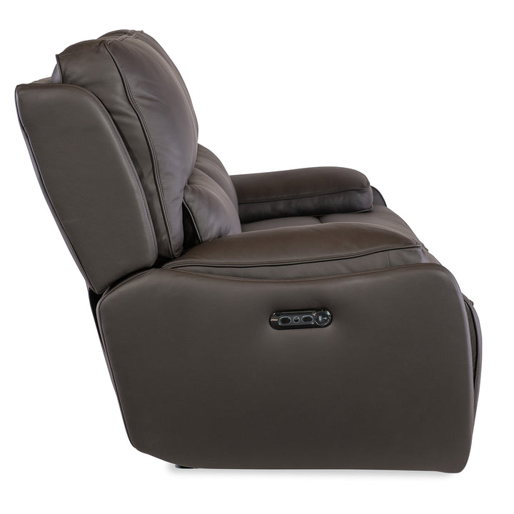 KRAMER ZERO GRAVITY PWR SOFA WITH PWR HEADREST - BROWN - SIDE VIEW