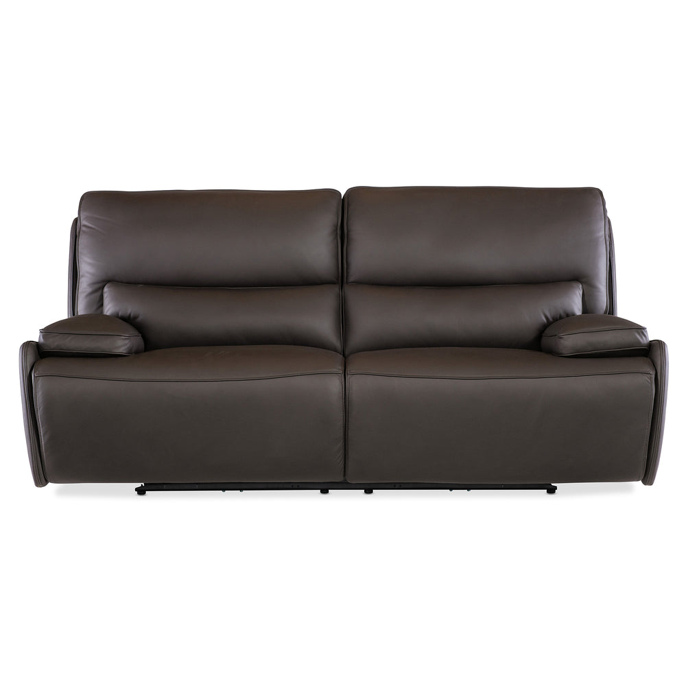 KRAMER ZERO GRAVITY PWR SOFA WITH PWR HEADREST - BROWN - FRONT VIEW