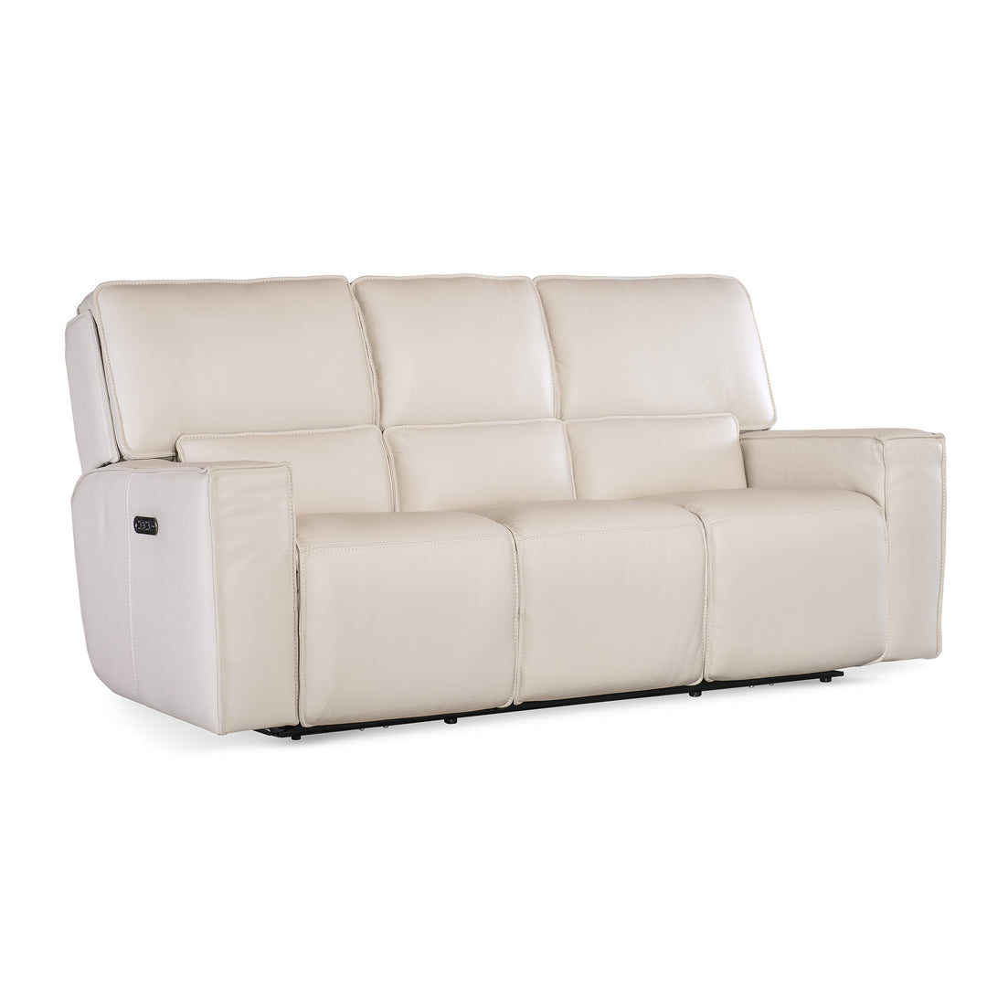 MILES ZERO GRAVITY PWR SOFA WITH PWR HEADREST - GREY - FRONT VIEW