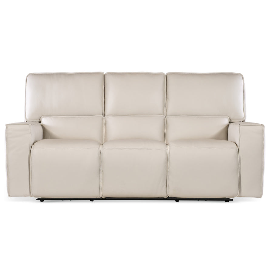 MILES ZERO GRAVITY PWR SOFA WITH PWR HEADREST - GREY - FRONT VIEW