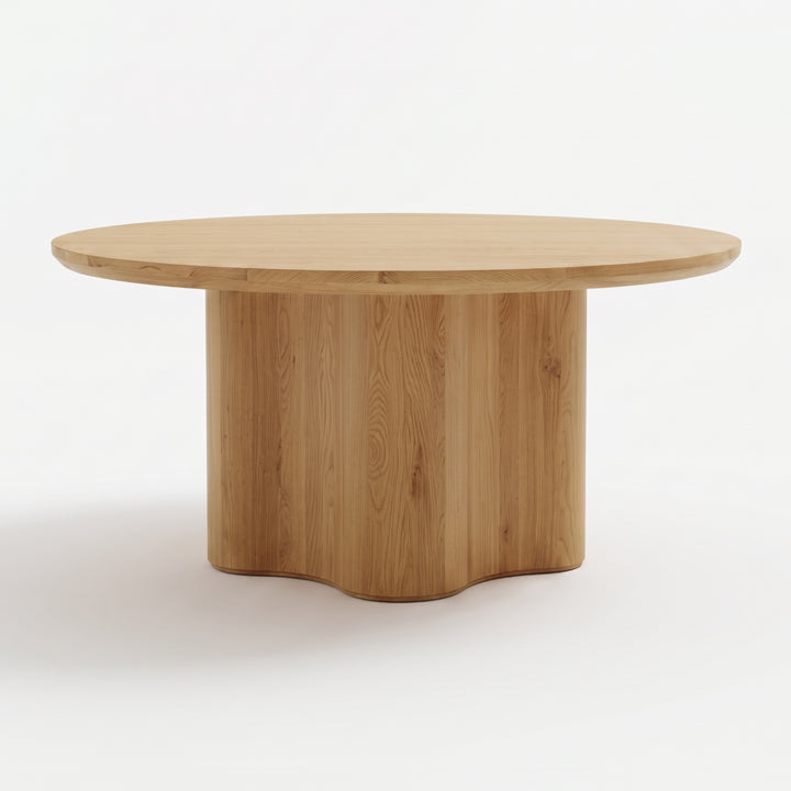 SWEENEY 60"RD NATURAL OAK DINING TABLE