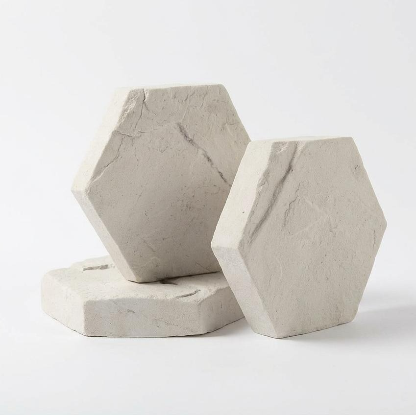 HEXAGON STONE WALL TILES | SET OF 3