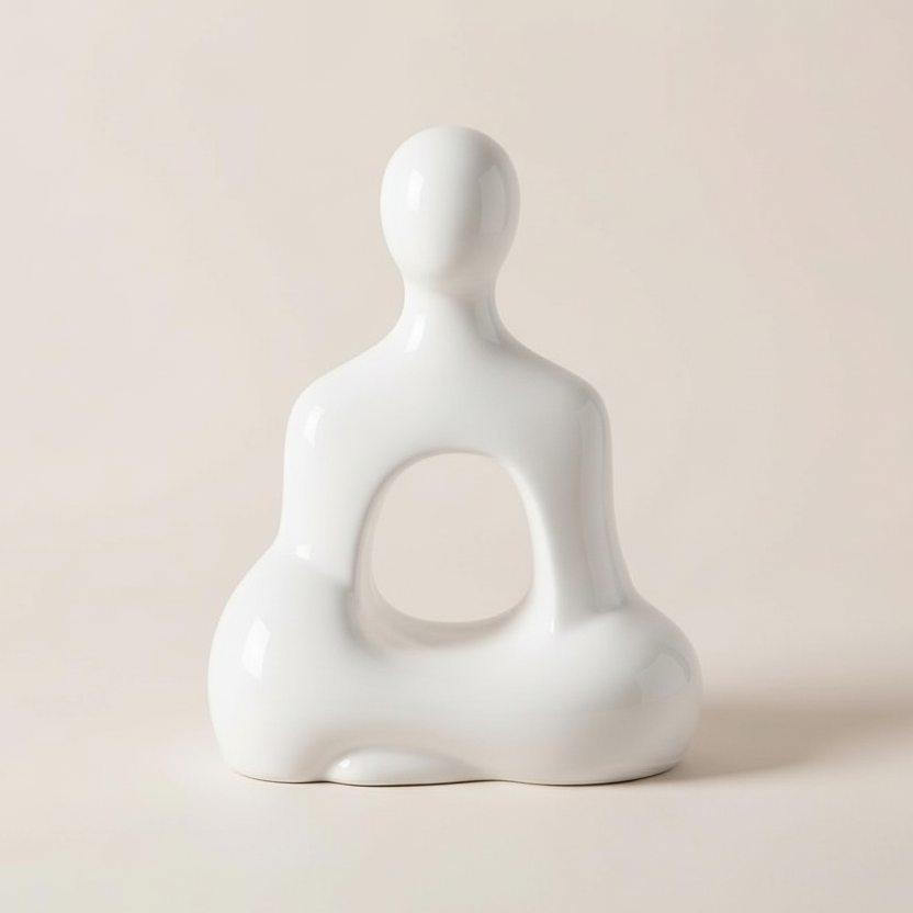 BUDDHA SEATED GEL COAT SCULPTURE