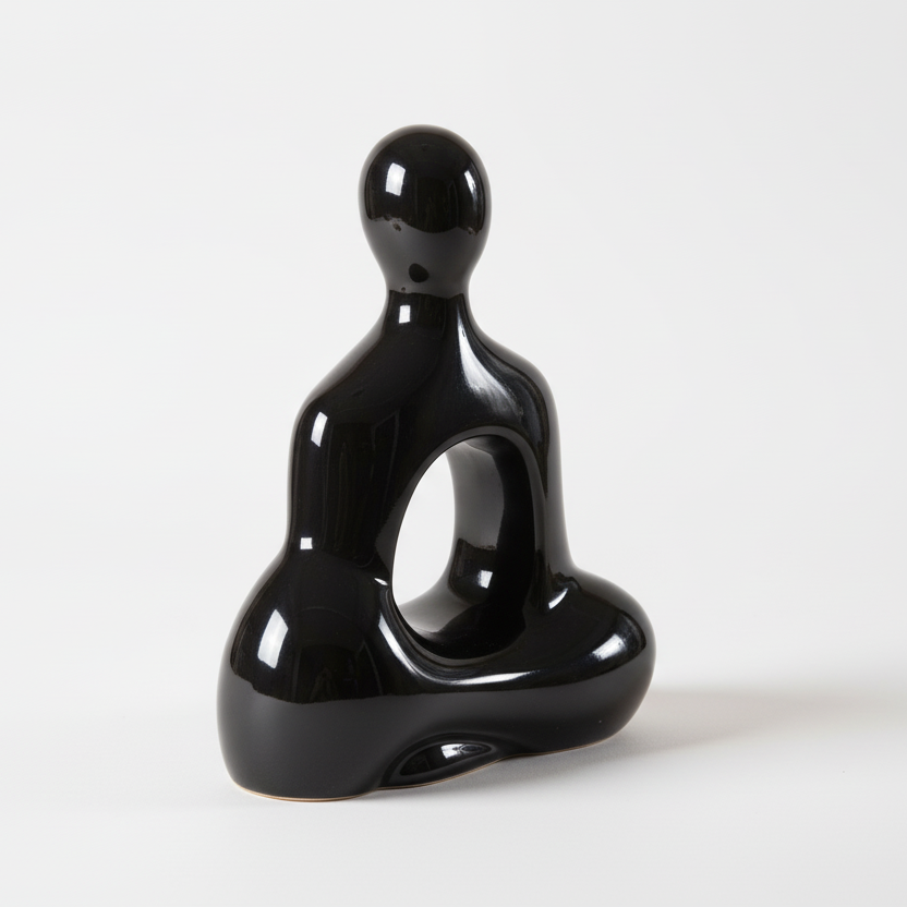 BUDDHA SEATED GEL COAT SCULPTURE