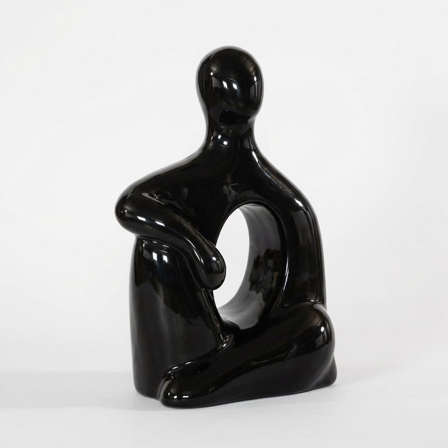 SEATED GEL COAT SCULPTURE