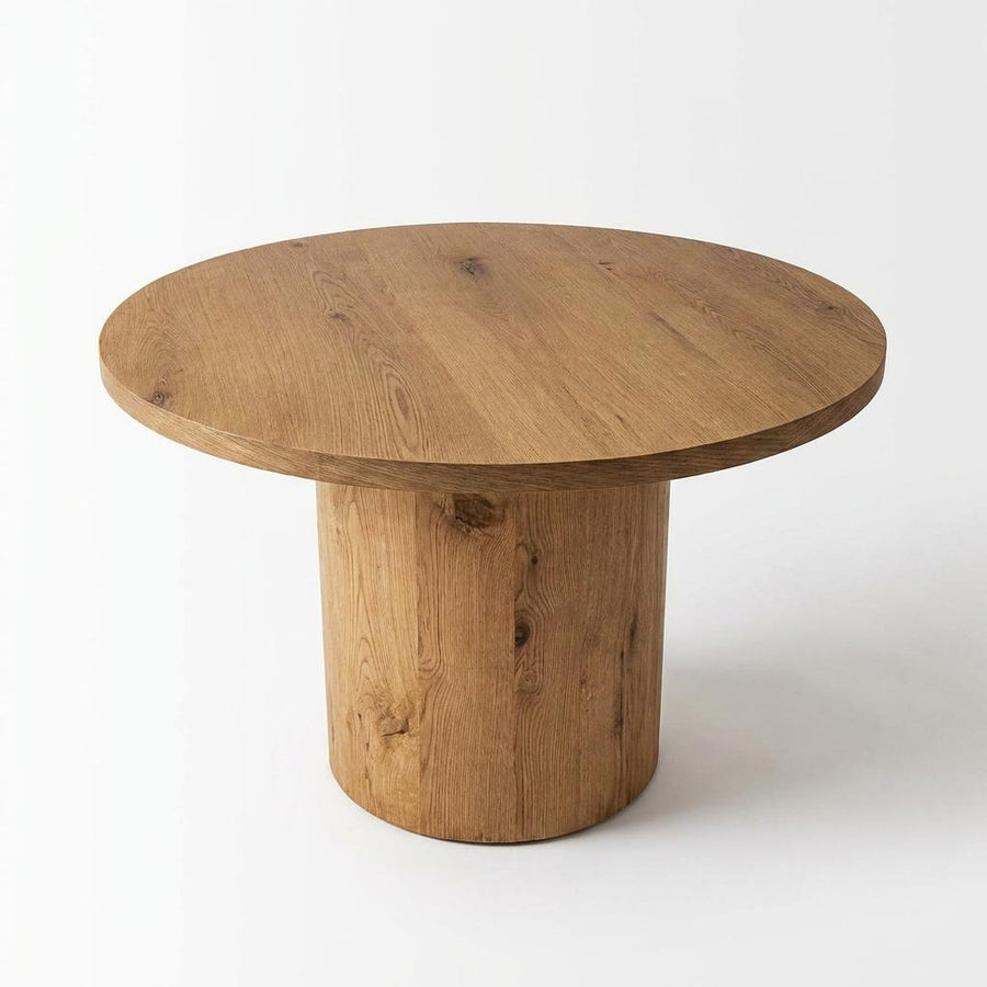 HANSEN RUSTIC OAK 48"RD DINING TABLE