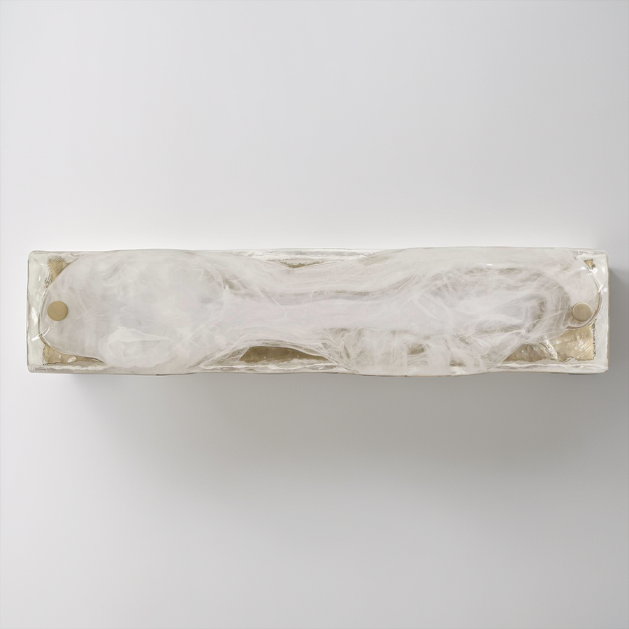 TAFFY 1 LIGHT LED SWIRL GLASS SCONCE