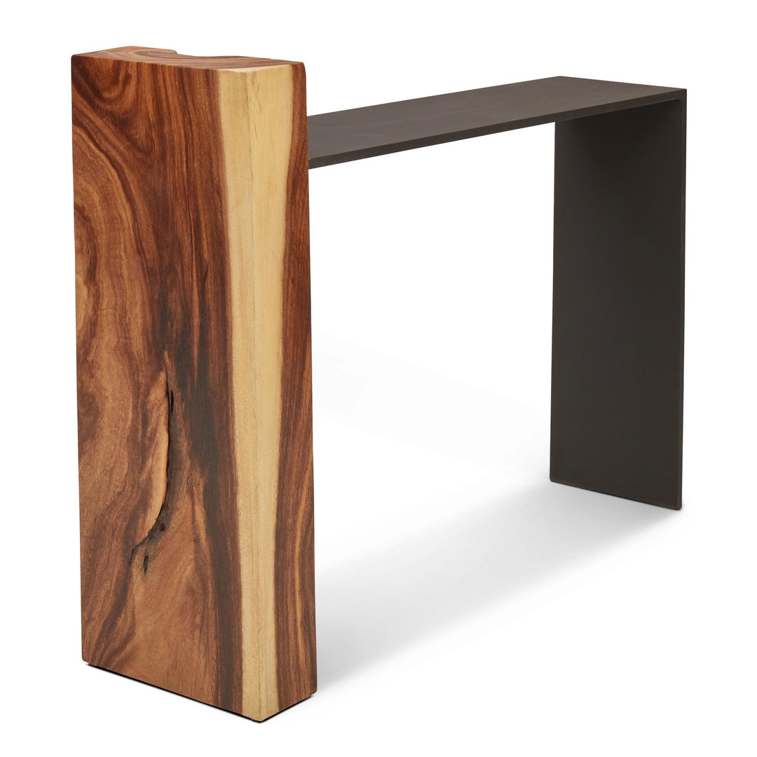 NATURALS SOLID CHAMCHA WOOD FORTIS CONSOLE TABLE